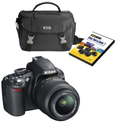 Nikon D3100 14MP DSLR Camera with Bag and DVD