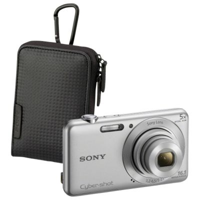 Sony Cyber-shot 16.1MP/5x Zoom Camera with Case