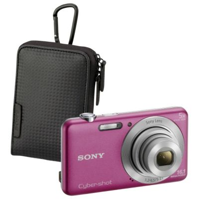 Sony Cyber-shot 16.1MP/5x Zoom Camera with Case