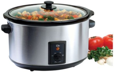 Elite 8.5qt Stainless Oval Slow Cooker