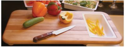 Catskill Craftsmen Over Sink Cutting Board w/Trays