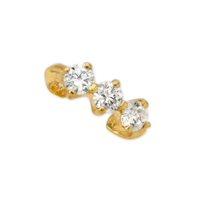 10K Gold CZ Ear Cuff