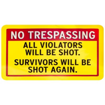 No Trespassing Door Mat