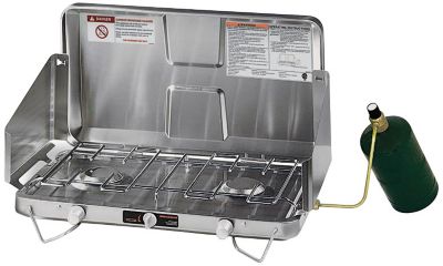 Stainless Steel 2-Burner Propane Camp Stove