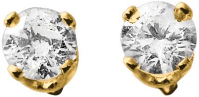14K 1/4 ct tw Diamond Solitaire Stud Earrings
