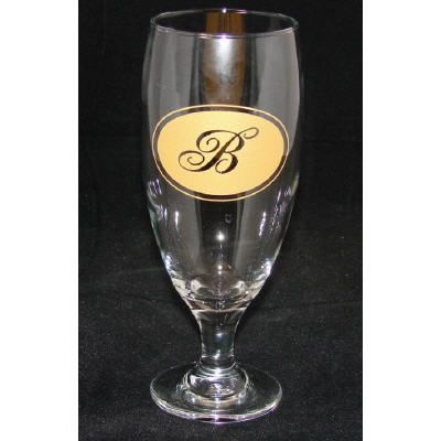 Royal Monogrammed Pilsner Glasses/Set of 8