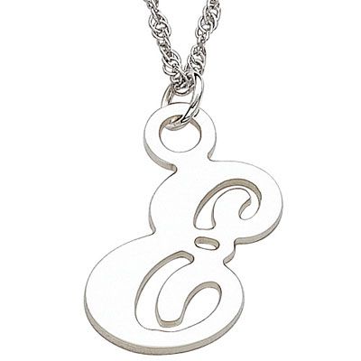 Lauren Conrad Initial Necklace. SS Script Initial Necklace