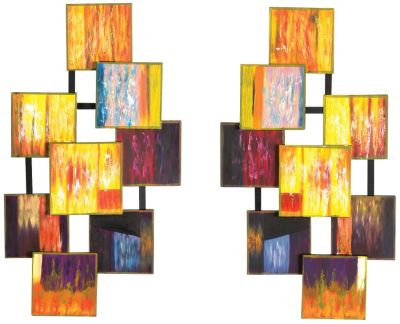 Quadratic 2-pc. Wall Sculpture