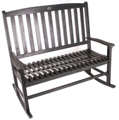 Jordan Mfg. Double Wooden Rocker-Black