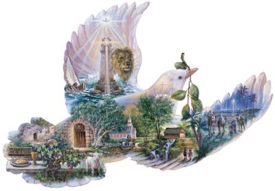 Dove of Hope Shaped Puzzle