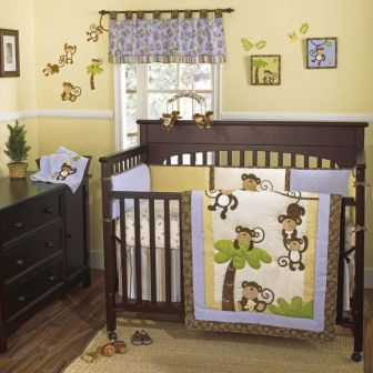CoCo & Company Monkey Time 4-pc. Crib Set