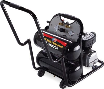 Twin Tank Air Compressor w/Portability Kit