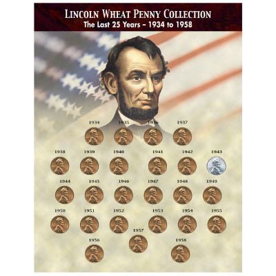 The Last 25 Years Lincoln Wheat Penny (1934-1958)