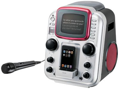iLive CD+G Karaoke with iPod Dock