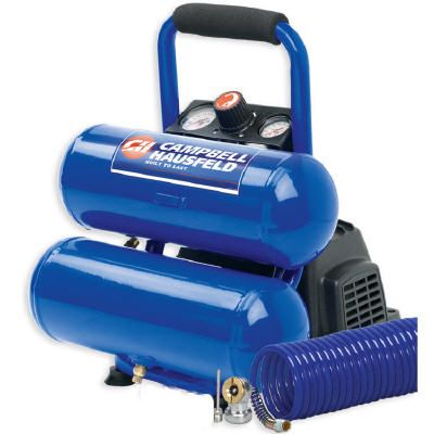 Compresor de aire con doble tanque de 2 gal/1HP, reacondicionado