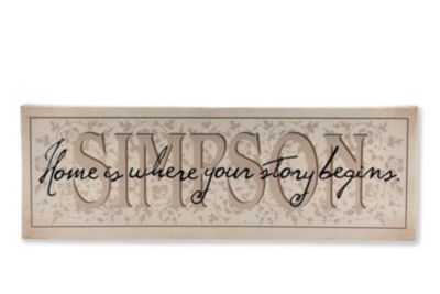 Home Your Story Canvas 6x18