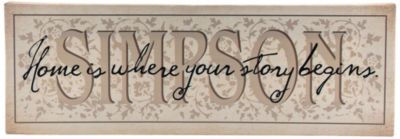 Home Is Where Your Story Begins 9x27 Canvas