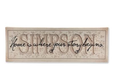 Home Is Where Your Story Begins 9x27 Canvas