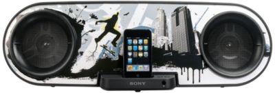 Sony Trik iPod iPhone Boombox w/Interchange Plates