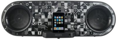 Sony Trik iPod iPhone Boombox w/Interchange Plates