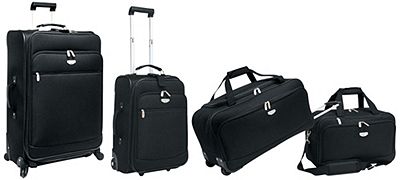 Travelers Club Black Santa Monica II 4pc. Luggage