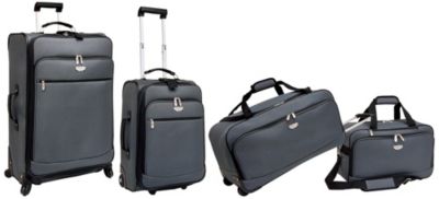 Travelers Club Gray Santa Monica II 4-pc. Luggage