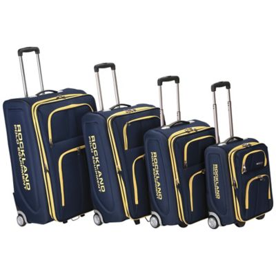 Fox Luggage Rockland 4 Piece Navy Luggage Set