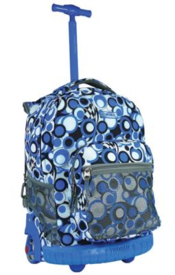 J World Blue Rolling Backpack