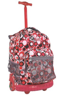 J World Red Rolling Backpack