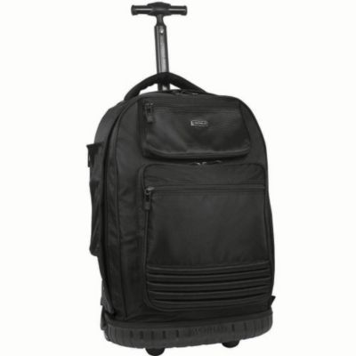 J World Black Campus Rolling Backpack
