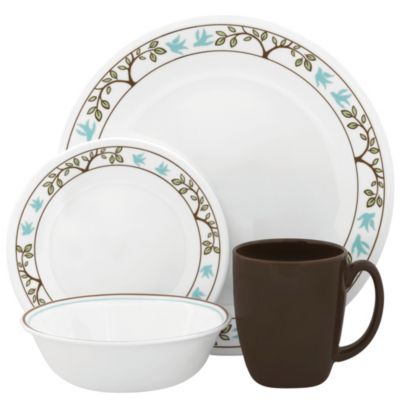 Corelle Tree Bird 16pc Dinnerware Set