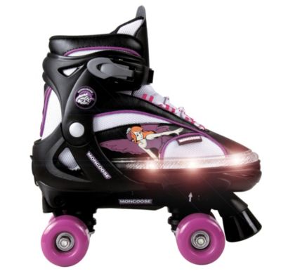 Mongoose Girls Flashing Skates Adj.Size 12J to 2