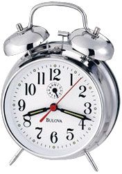 Bulova Bellman ll Tabletop Clock Chrome