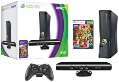 Microsoft XBOX 360 4GB Console with Kinect Bundle