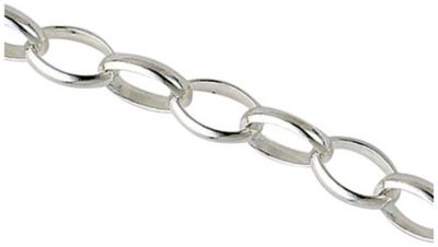 Sterling Silver Rolo Charm Bracelet