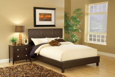 Harbortown Platform Qn Bed-Brown