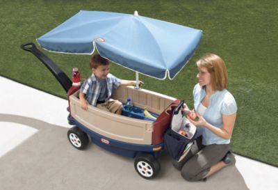 Little Tikes Deluxe Ride & Relax Wagon w/ Umbrella