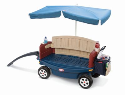 Little Tikes Deluxe Ride & Relax Wagon w/ Umbrella