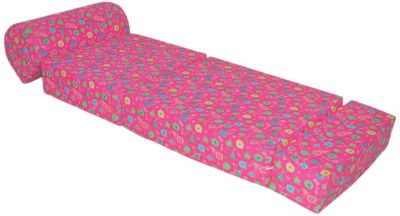 Children's Foam Sleeper Chair Pink Flowers