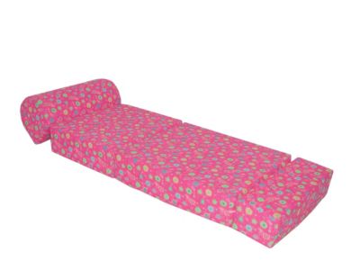 Children's Foam Sleeper Chair Pink Flowers