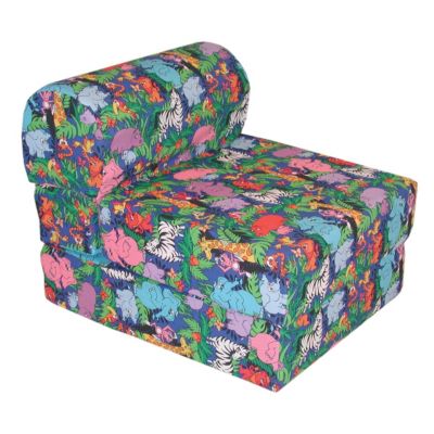 Children's Foam Sleeper Chair-Jungle Print