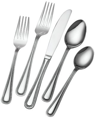 Pfaltzgraff Pearl 80 Piece Flatware Set