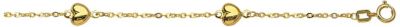 14K Gold Fancy Heart Bracelet