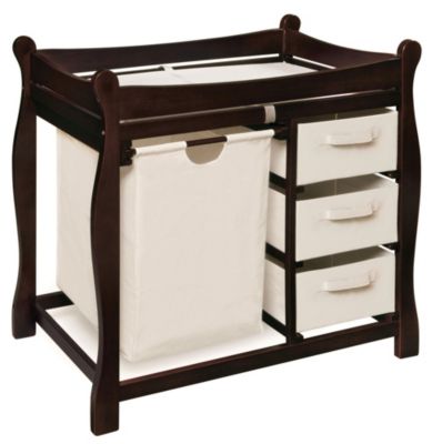 Badger Basket Sleigh Changing Table w/Bskt-Espress