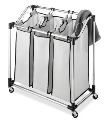 Whitmor Laundry Sorter- 3 Sec w/Mesh Bags