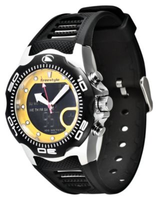 Men's Freestyle Shark x 2.0 Black & Yellow Watch