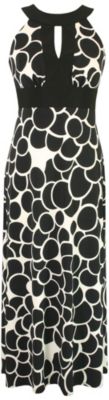 Tiana B Womens Circle Print Maxi Dress