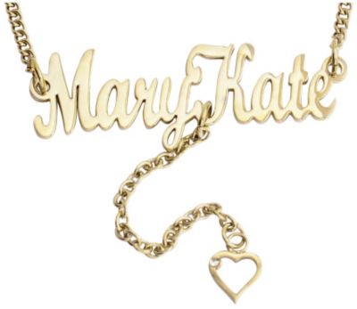 Goldtone Stainless Steel Name Necklace