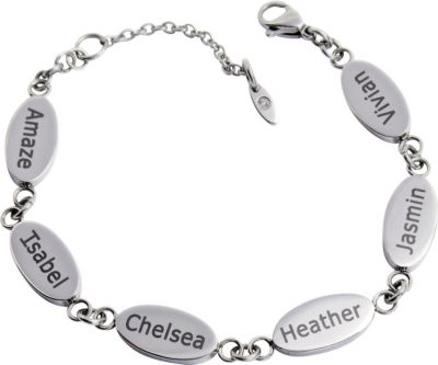 Stainless Steel Personalized Family Bracelet