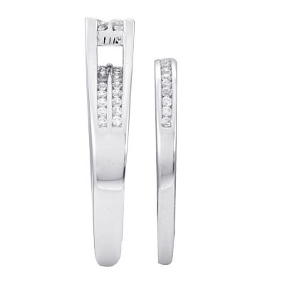14K White Gold 1/2 CT. T.W. Diamond Bridal Set